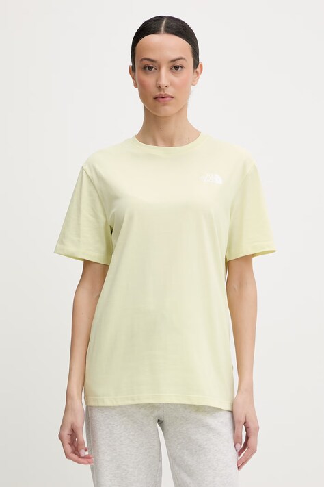 Тениска The North Face EVOLUTION дамска в жълто NF0A8B6WG6O1