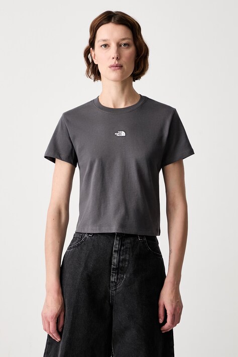 The North Face Essential basic t-shirt cotton women's gray NF0A8GR1RHI1