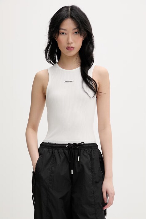 Tommy Jeans top damski beżowy DW0DW22282