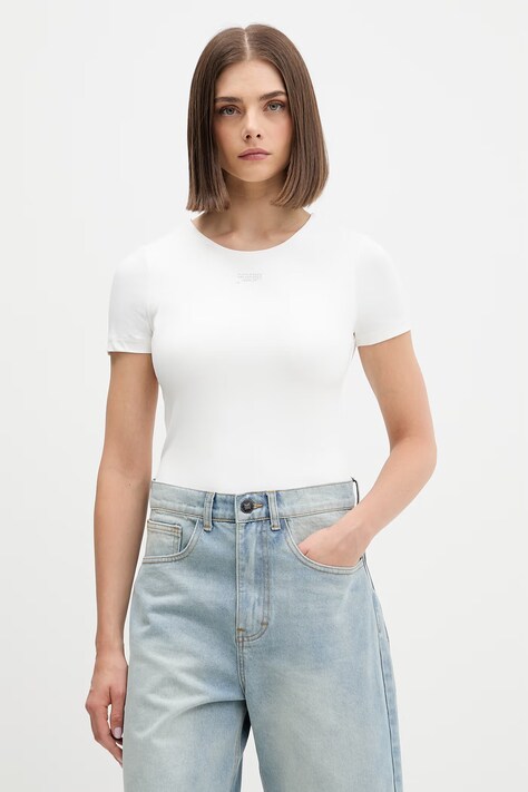 Tommy Jeans T-shirt damski biały DW0DW22284