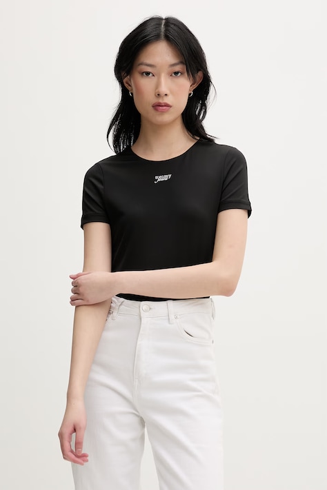 Tommy Jeans T-shirt damski czarny DW0DW22284