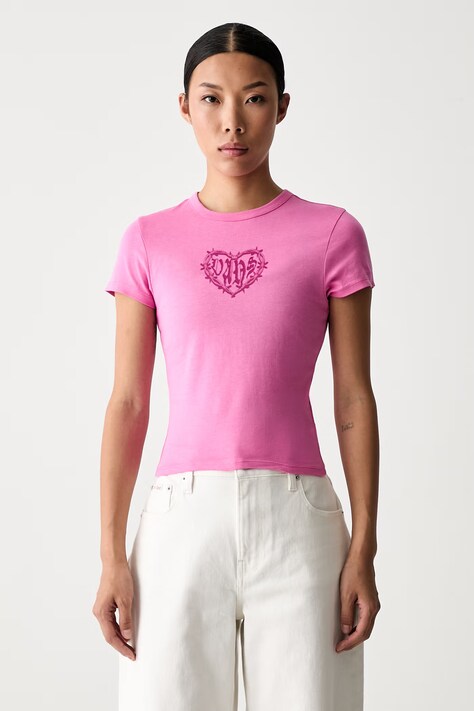 Vans T-shirt damski bawełniany różowy VN000W25FRQ1