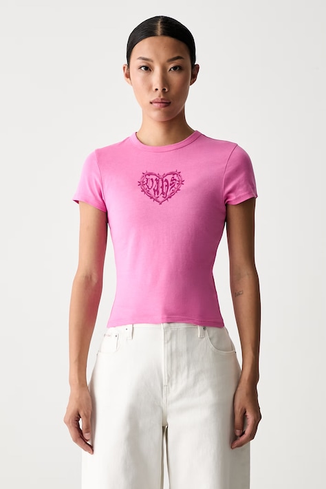 Vans T-shirt damski bawełniany różowy VN000W25FRQ1