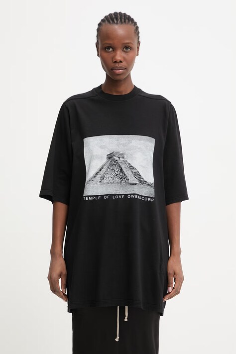 Rick Owens DRKSHDW Jumbo majica od pamuka za žene crna DS01F4204.RNEP2