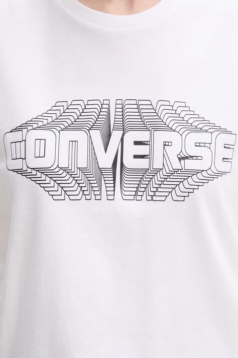 Converse футболка жіноча бавовняна — SS26-TSD1DU, білий — фото 5