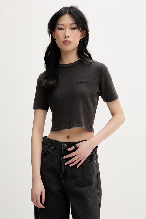 Dickies T-shirt damski bawełniany szary DK0A866FBLK1