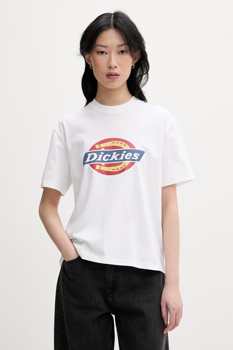 Dickies kratka majica ženska bombažna bela DK0A888J0WH1