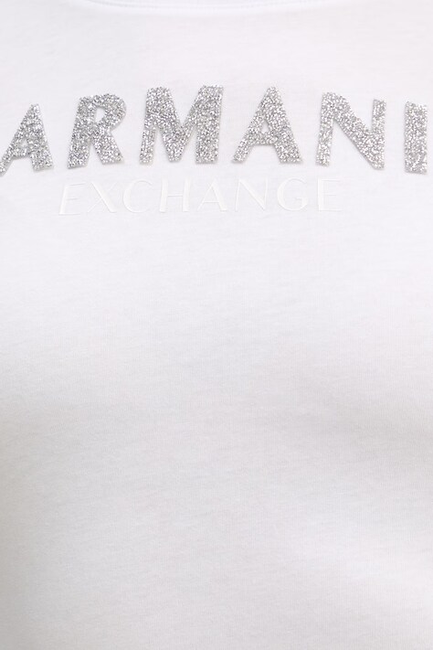 Armani Exchange футболка жіноча бавовняна — SS26-TSD1F4, білий — фото 5