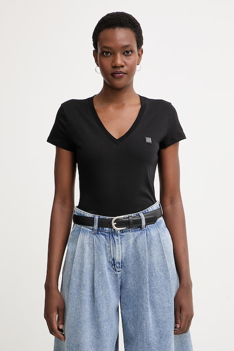 Armani Exchange majica za žene od pamuka crna XW002292 AF10356