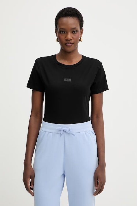 Armani Exchange pamut póló fekete, XW002316 AF10358