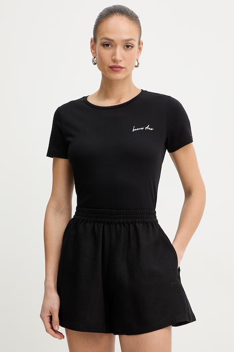 BOSS Orange t-shirt damski bawełniany C Elove 4 czarny 50559077