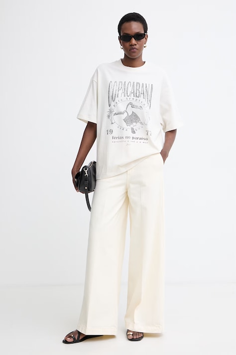 BOSS Orange T-shirt γυναικείο βαμβακερό C Eboys 2 λευκό 50559078