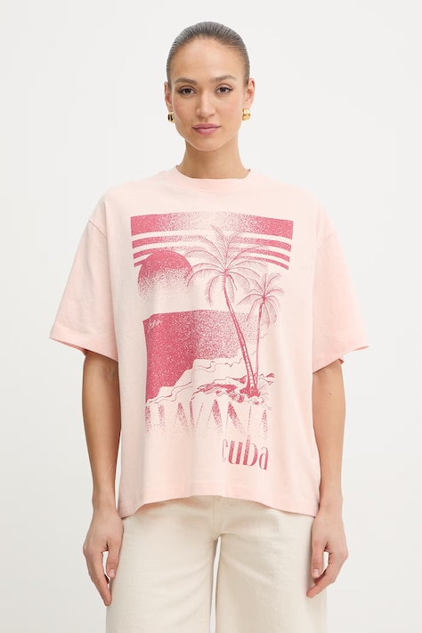 BOSS Orange T-shirt Γυναικείο βαμβακερό C Eboys 2 Ροζ 50559078