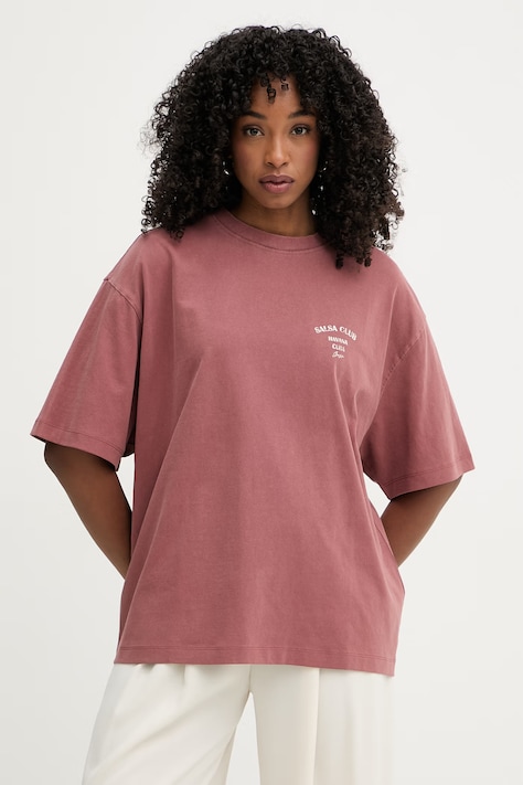 BOSS Orange T-shirt Γυναικείο βαμβακερό C Eboys 2 μπορντό 50559078