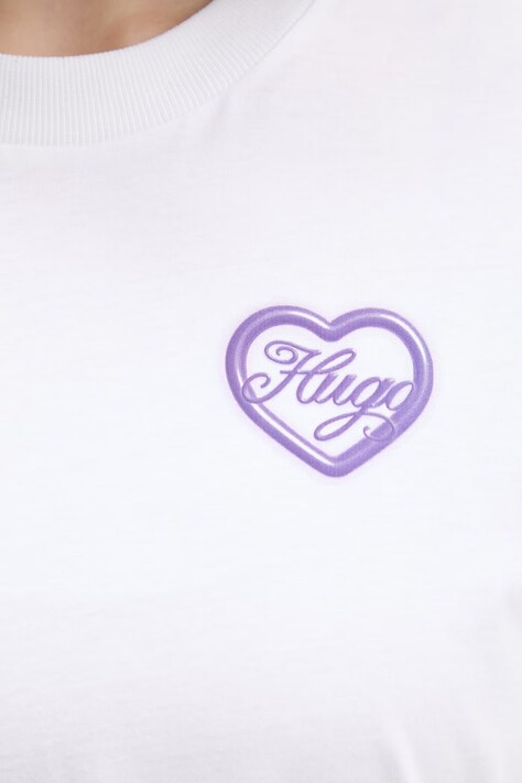 HUGO Blue футболка жіноча бавовняна Vintage Tee_B_8 — фото 5