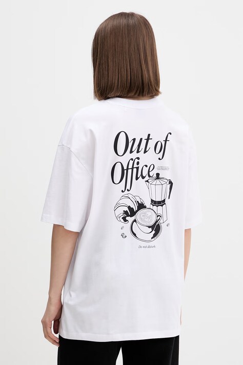 HUGO Blue футболка для женщин из хлопка Oversized_Tee_B белая 50560772