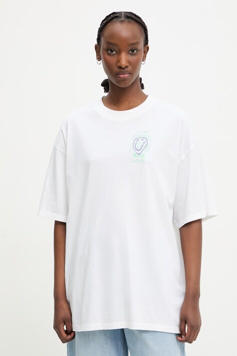 HUGO Blue футболка жіноча бавовняна Oversized_Tee_B — фото 3