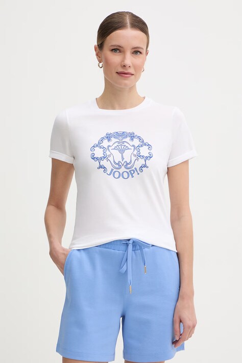 Joop! t-shirt damski bawełniany biały 30102074