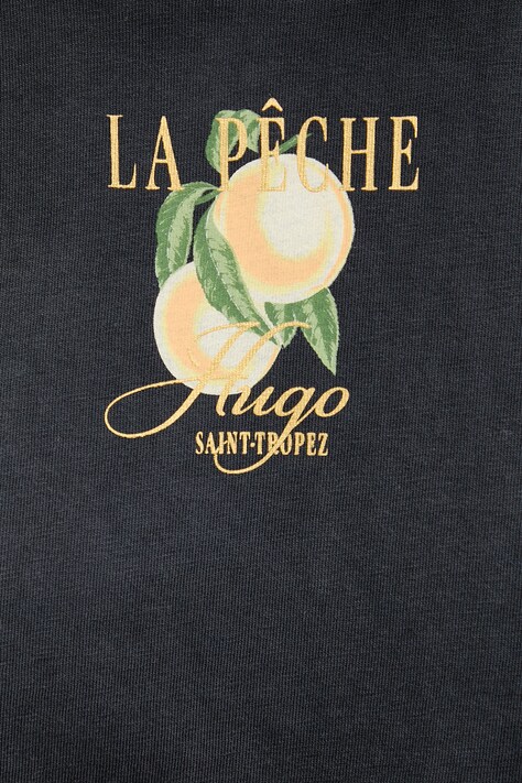HUGO футболка жіноча бавовняна Vintage Tee_24 — SS26-TSD1IR, сірий — фото 5