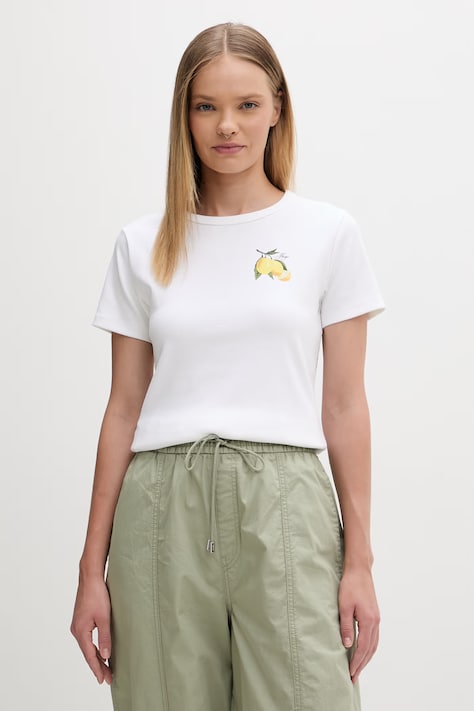 HUGO T-shirt Γυναικείο με βαμβάκι λευκό 50568918