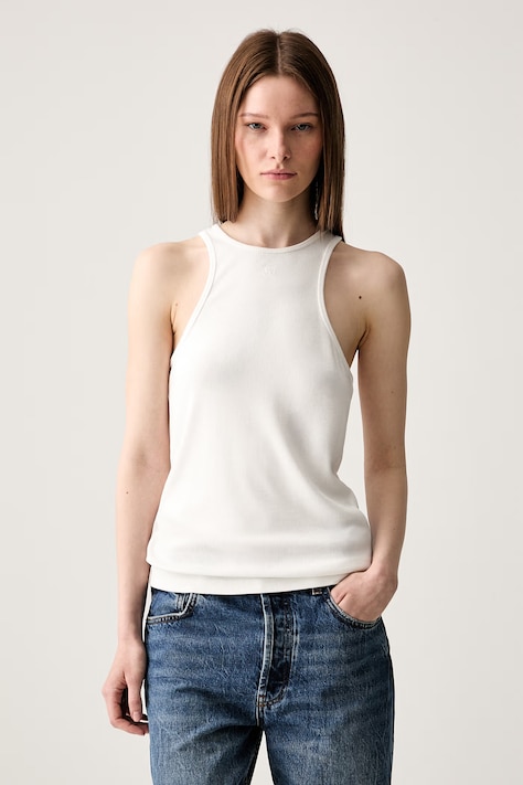 Anine Bing COLE TANK - CREAM top od viskoze za žene bež A.08.12206.IVY42