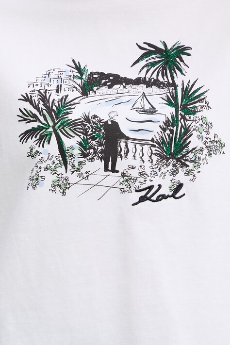 Karl Lagerfeld футболка жіноча бавовняна — SS26-TSD1KT, білий — фото 5