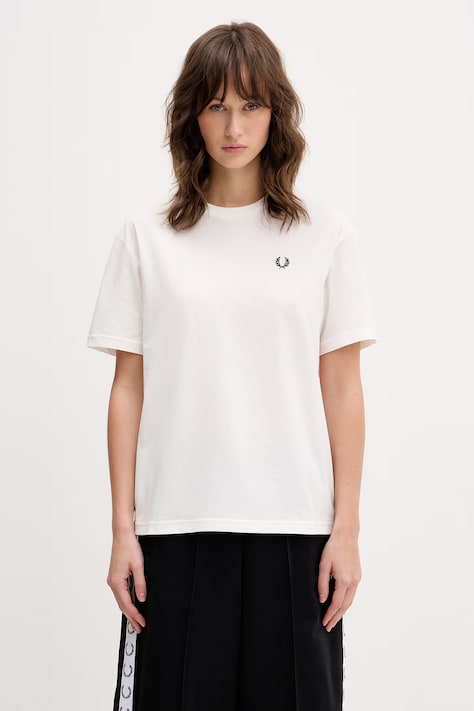 Fred Perry t-shirt bawełniany damski kolor biały G1142