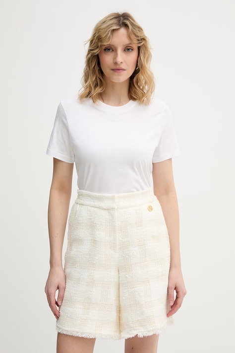 Karl Lagerfeld basic tričko ženské bavlněné bílé B2W17094