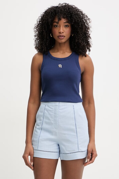 Karl Lagerfeld dámský top IKON námořnický modrý B2W17099