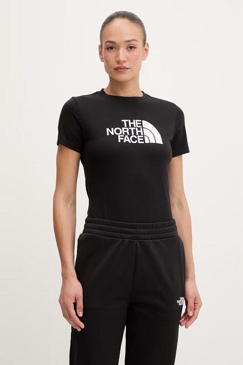 The North Face t-shirt damski z bawełną EVOLUTION czarny NF0A8FX6JK31