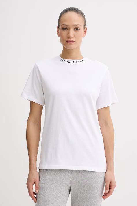 The North Face t-shirt damski bawełniany ZUMU biały NF0A8GUSFN41