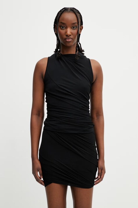 Rick Owens Lilies Luna bluza za žene s viskozom bez uzorka crna LI01F7109.CVI