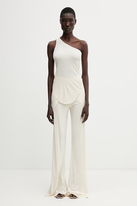 Rick Owens Lilies топ из вискозы для женщин бежевый LI01F7105.RRV