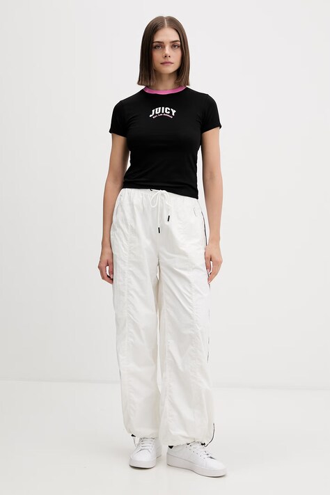 Juicy Couture футболка жіноча з бавовною RINGER TSHIRT — фото 2