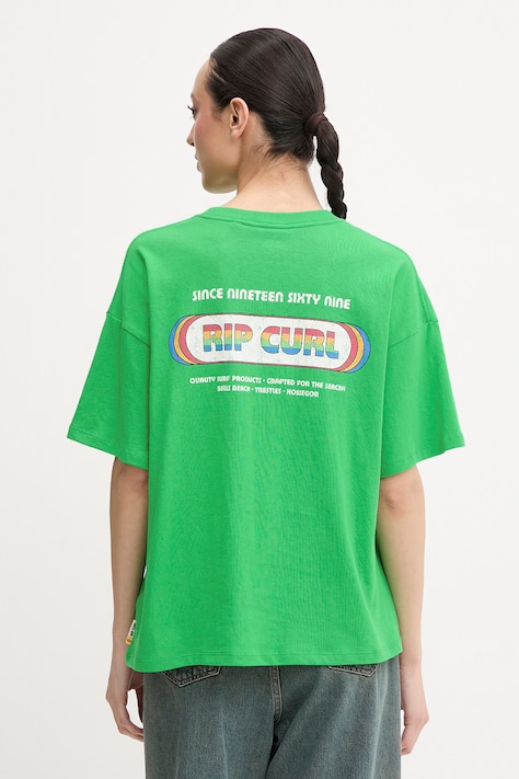 Rip Curl tričko dámské bavlněné SURF REVIVAL zelené 0MHWTE