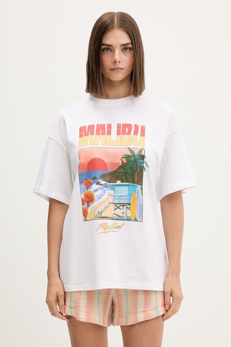 Rip Curl damskie bawełniane HAYLEY O HERITAGE białe 0MTWTE
