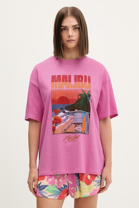 Rip Curl damskie bawełniane HAYLEY O HERITAGE różowe 0MTWTE