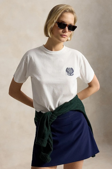 Polo Ralph Lauren T-shirt damski bawełniany biały 211B16023
