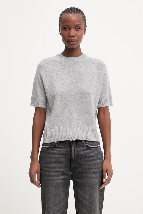 Anine Bing Jackson sweter kaszmirowy damski szary A.09.10175