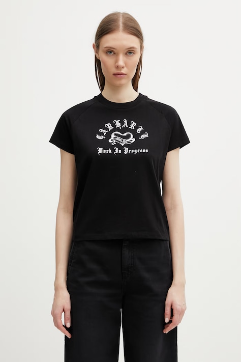 Carhartt WIP W' S/S Honest Work T-Shirt t-shirt damski bawełniany czarny I036379.0D2XX