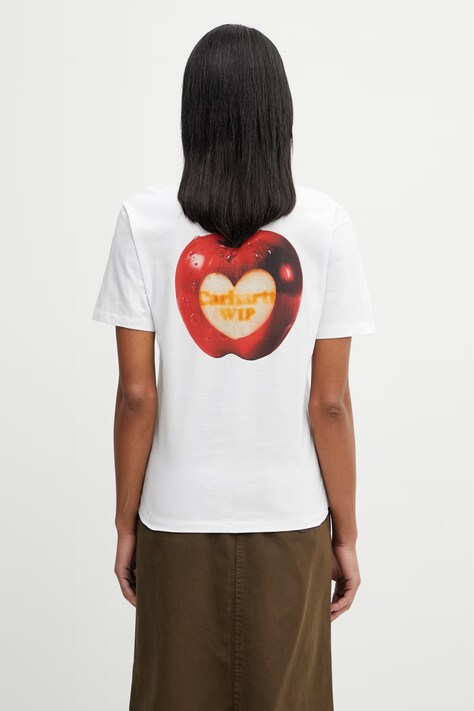 Carhartt WIP W' S/S Spoiled T-Shirt T-shirt bawełniany damski biały I036389.02XX
