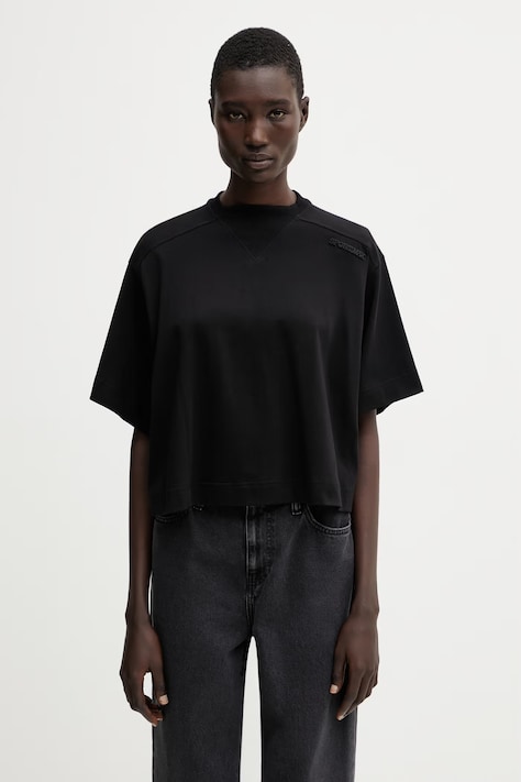 Sportmax Spdmassa Women's cotton basic t-shirt black 2612941035600