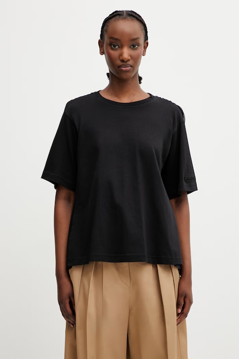 Sportmax Spxspiga блузка женская хлопковая однотонная чёрная 2612941041600