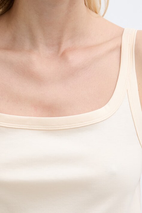 United Colors of Benetton top damski bawełniany beżowy 39JSDH01F