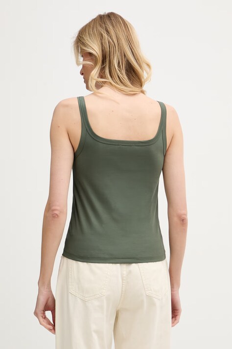 United Colors of Benetton топ жіночий бавовняний — SS26-TSD1W1, зелений — фото 3