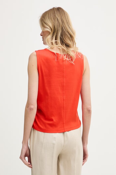 United Colors of Benetton top damski bawełniany czerwony 39JSDH01G