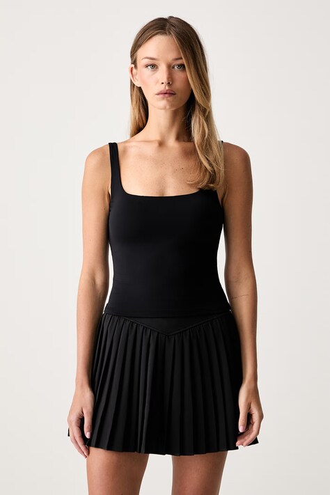 Le Privé top damski SOFTSKIN TANK czarny LP00731