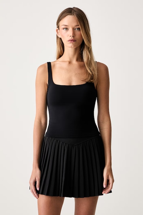 Le Privé top damski SOFTSKIN TANK czarny LP00731