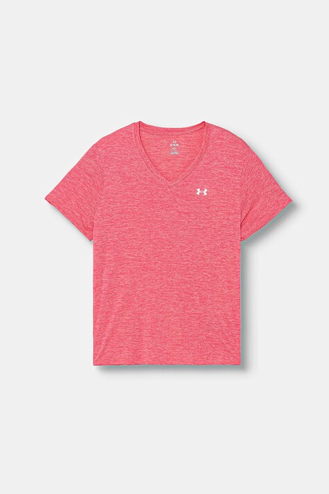 Under Armour T-shirt treningowy damski Tech SSV- Twist różowy 1384227