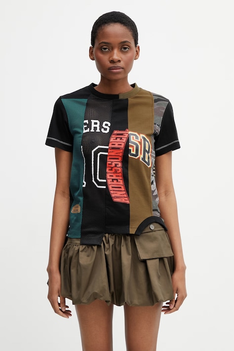 Andersson Bell Reworked Vintage t-shirt with cotton women's black atb1565w